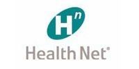 Health Net logo with teal Hn symbol and gray text on white background