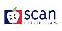 SCAN Health Plan logo with red and blue icon and navy text