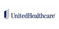 UnitedHealthcare logo with blue shield icon and navy text on white background