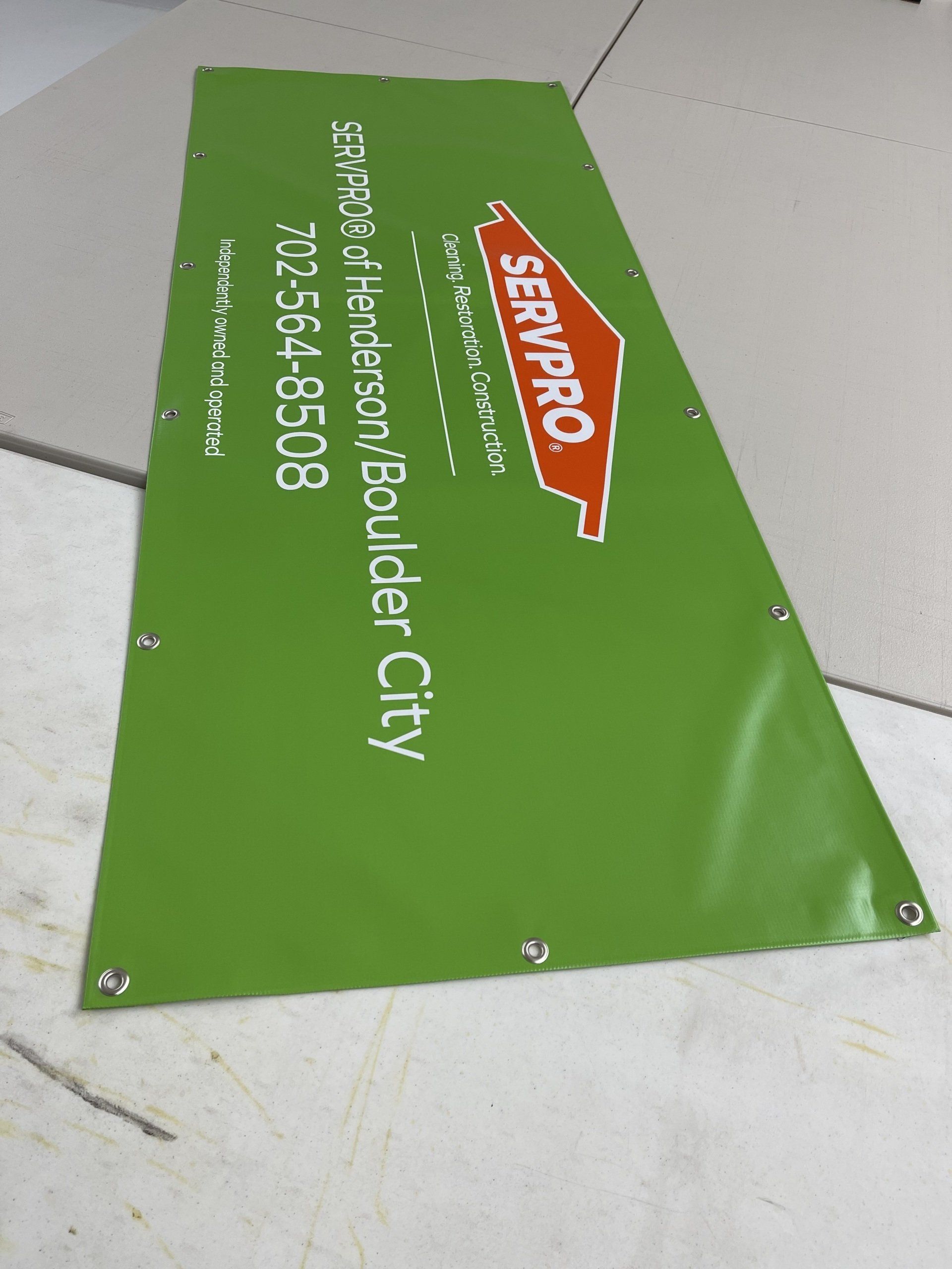 servpro banner green