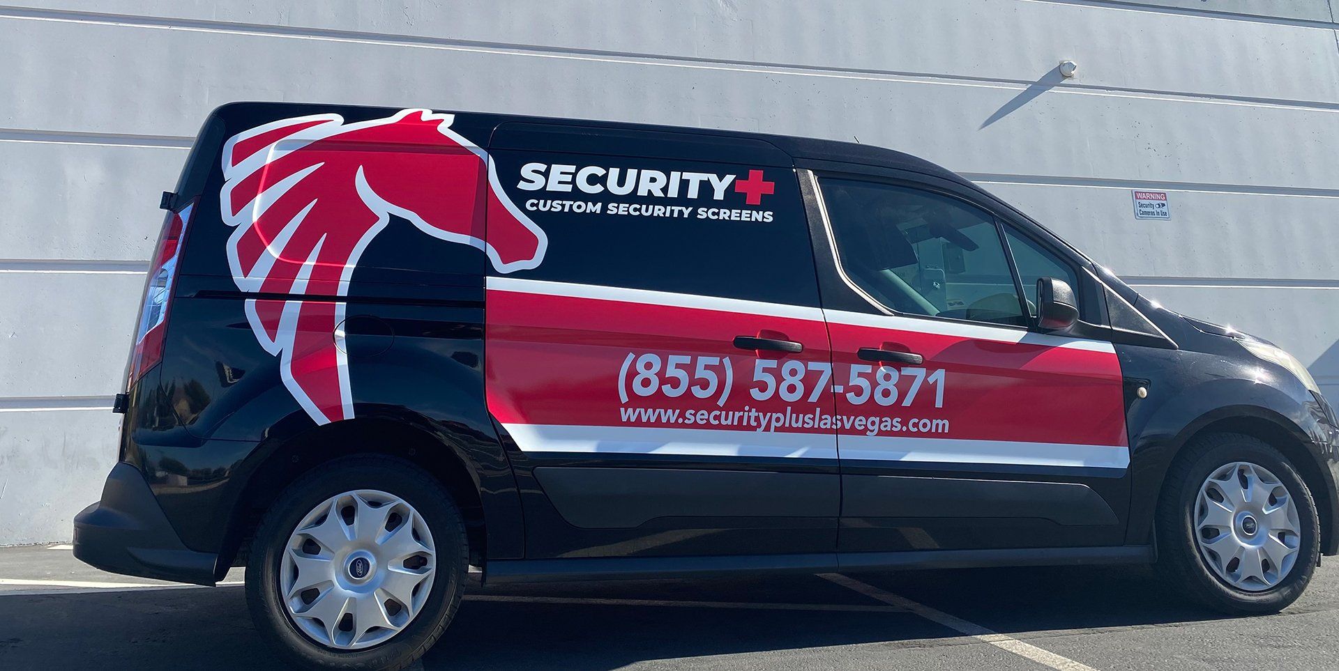 black van custom vehicle wrap