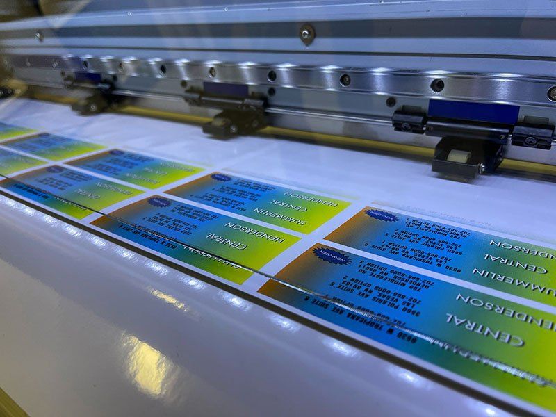 colored large format printing