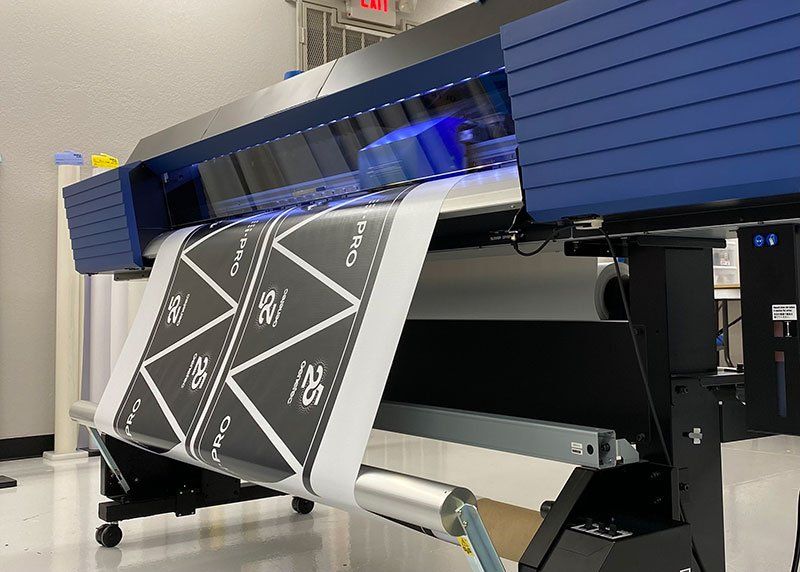 black and white banner printing