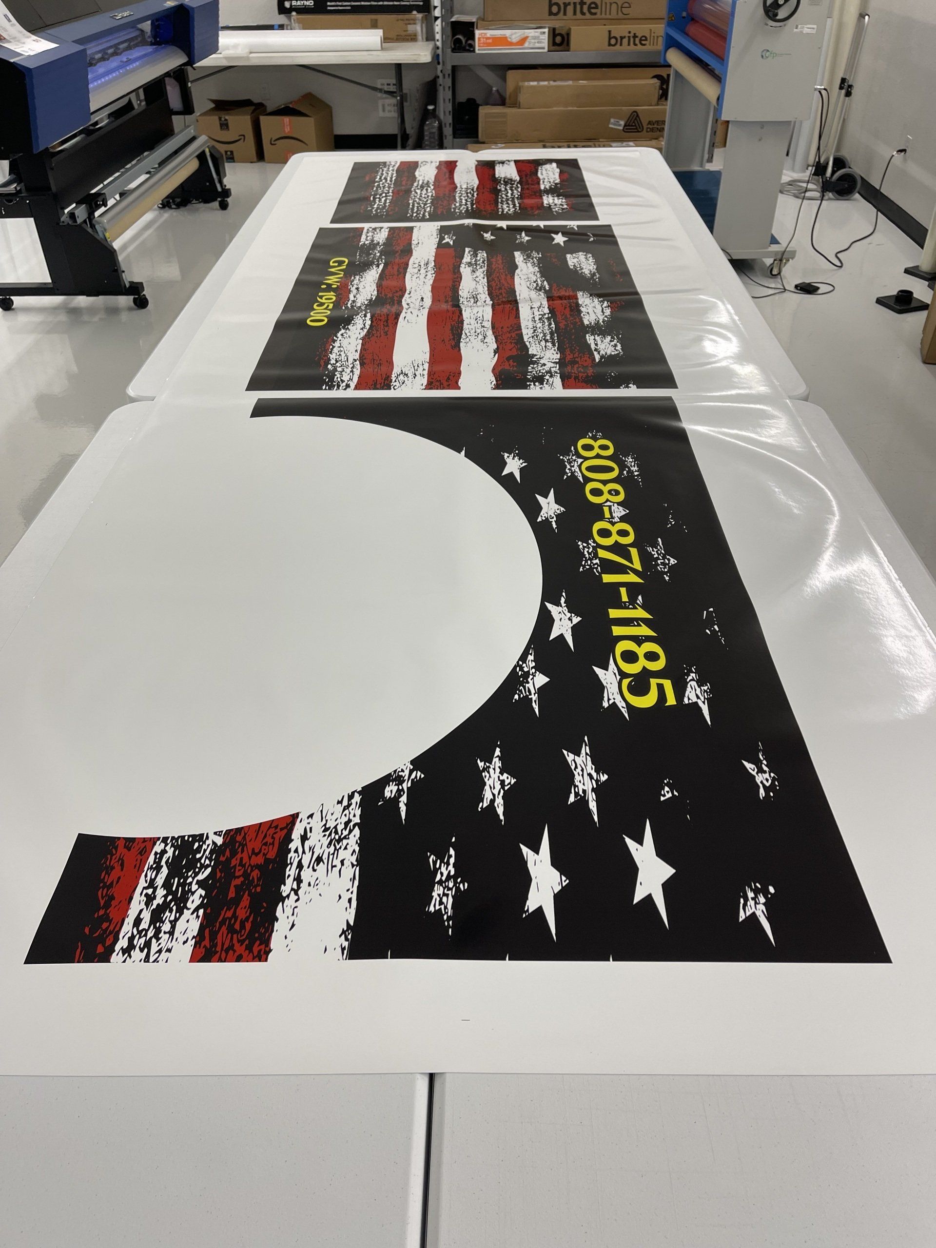 large print american flag background