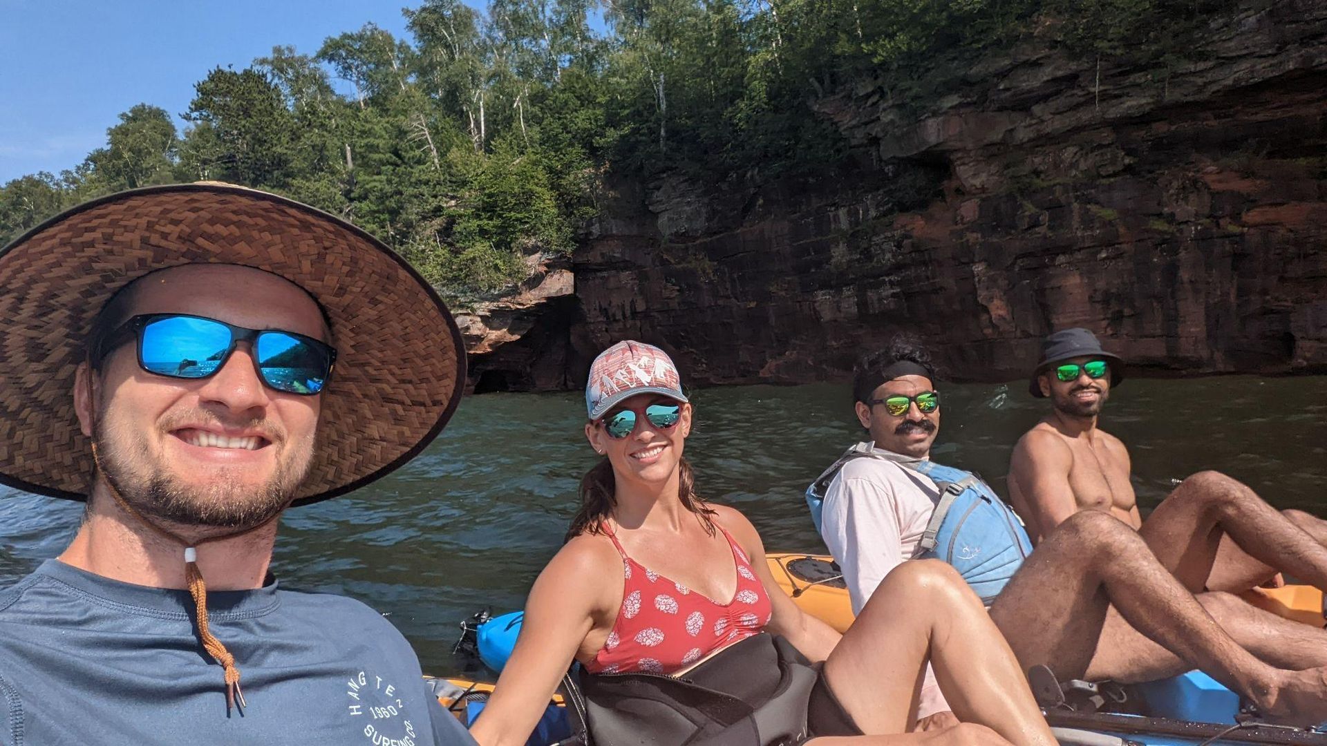 Josh with his friends