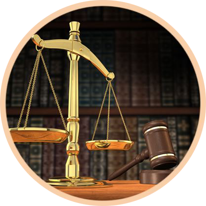 law scale and gavel