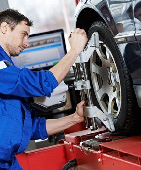 Tire and wheel alignment services