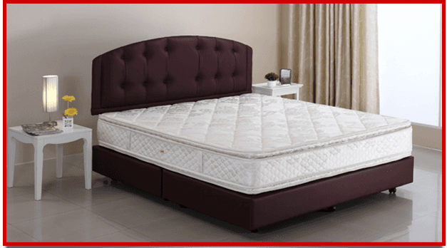 Mattresses and bed in a bedroom