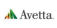 Avetta logo with an abstract, multicolored mountain-like shape next to the name 