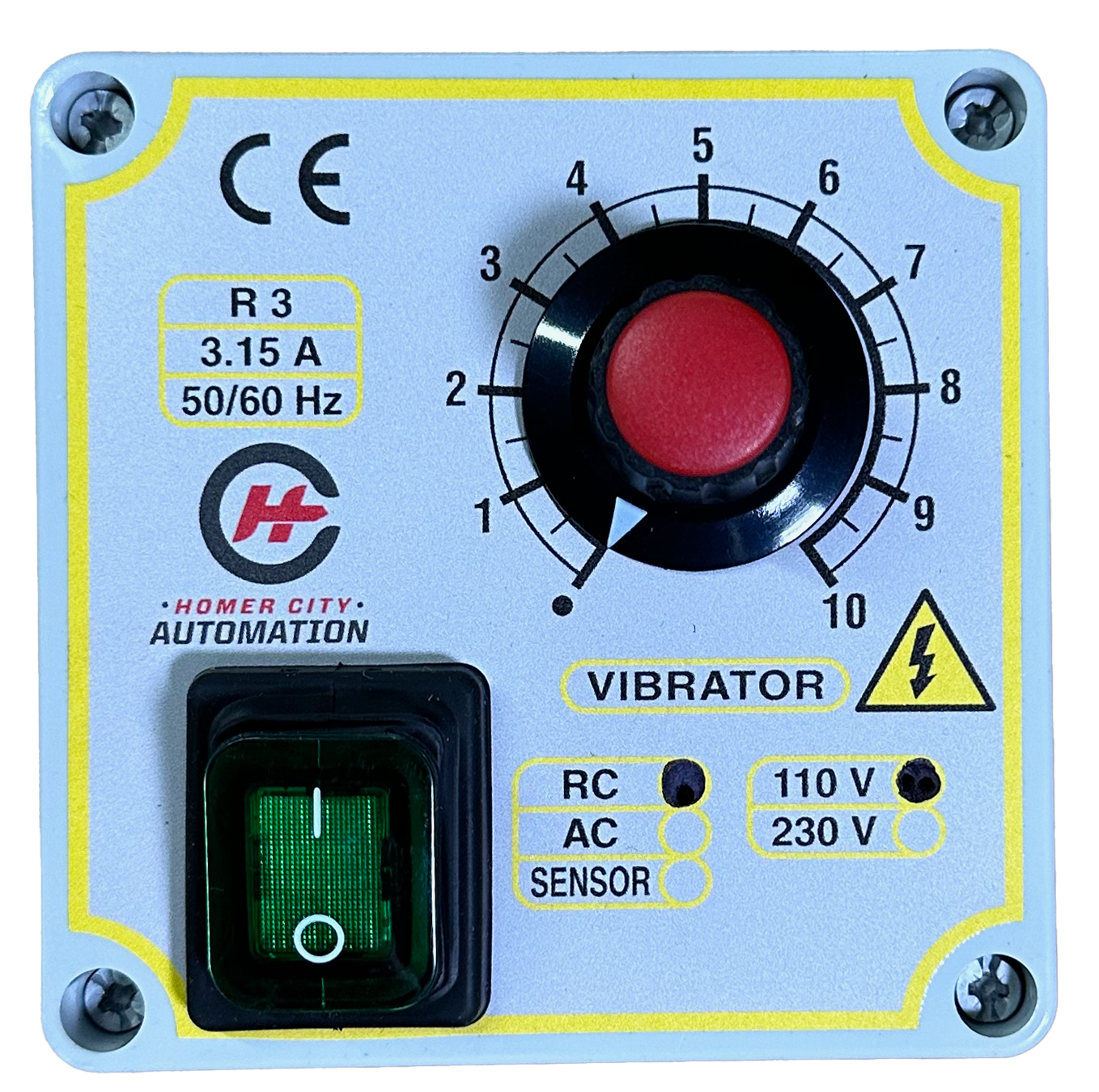 A control panel for a home city automation vibrator