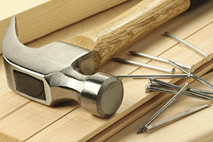 Hammer and nails