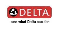 Delta logo: Red rectangle with white
