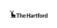 The Hartford logo with a black stag icon and black text on a white background