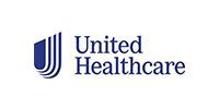 UnitedHealthcare logo with blue stylized U icon and text on a white background