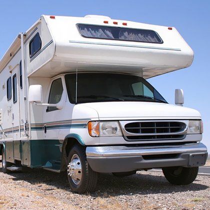 Recreational vehicle with tainted windshield