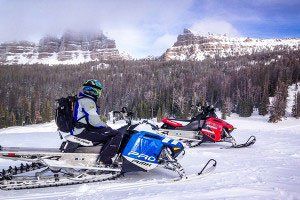 Snowmobiling