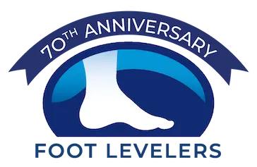 70th Anniversary Foot Levelers logo