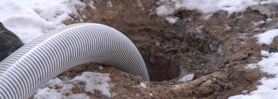Sewer drainage in winter