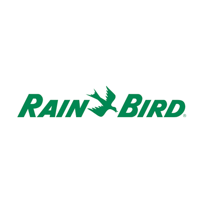 Green Rain Bird brand logo featuring a stylized bird icon between the words RAIN and BIRD on a white background.