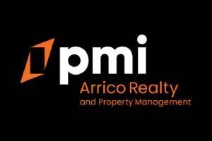 The logo for PMI Arrico Realty and Property Management