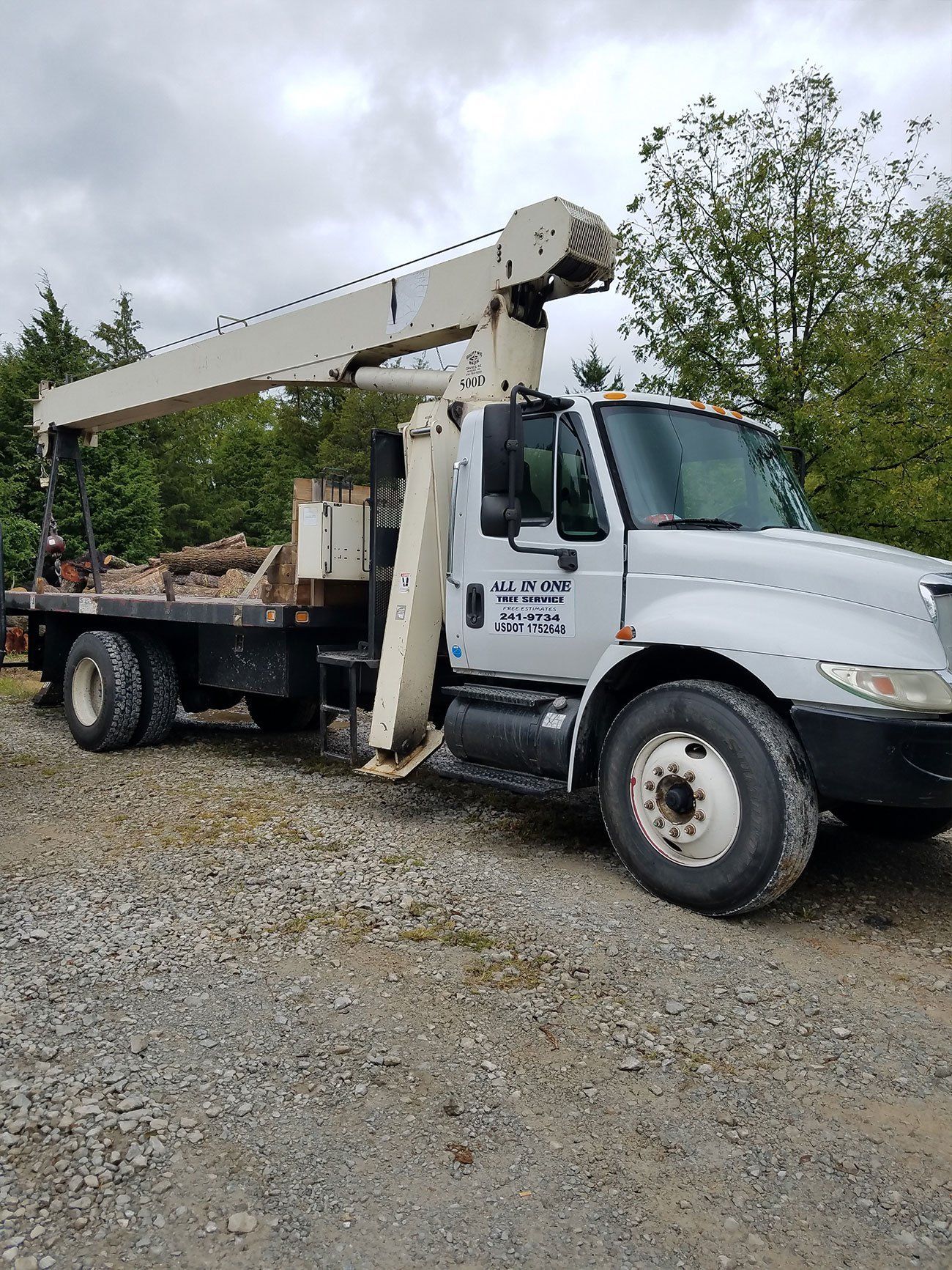 Tree removal vehicle