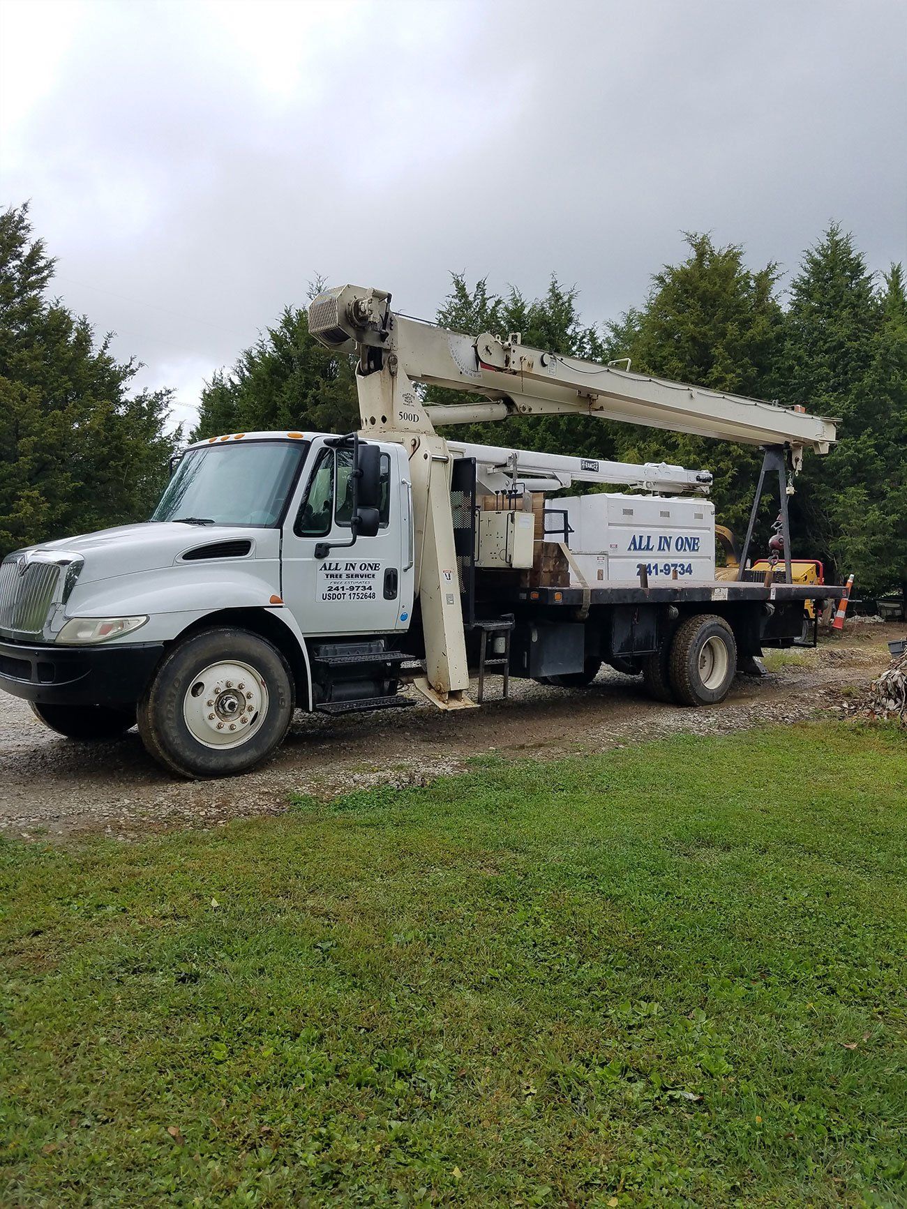 Tree removal vehicle