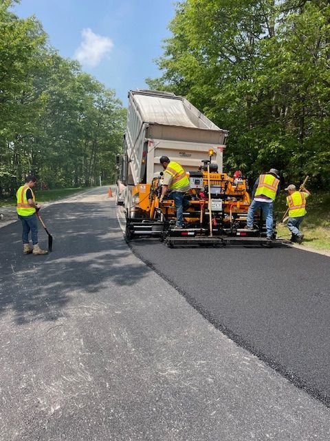 asphalt road construction