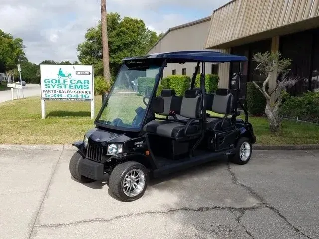 Black Tomberlin golf cart