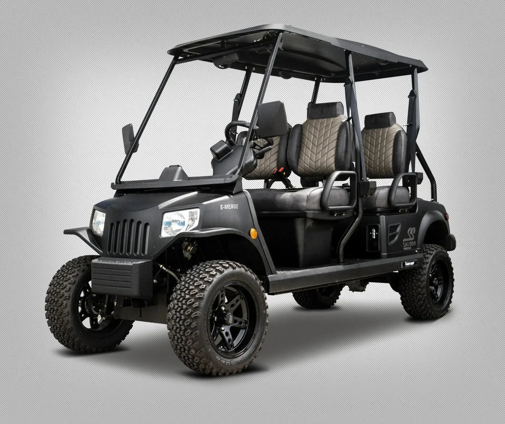 Black golf cart