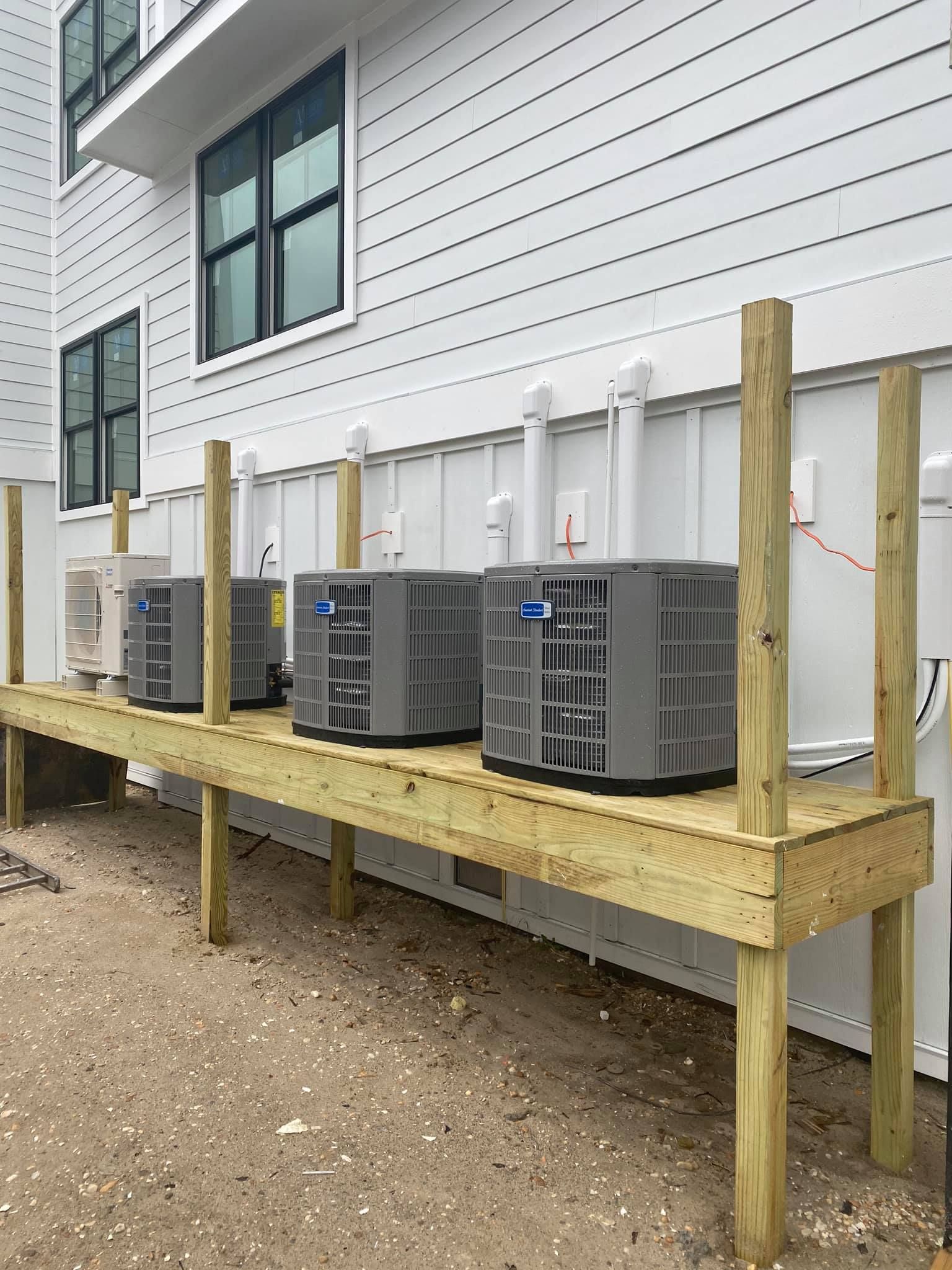 hvac units outside house