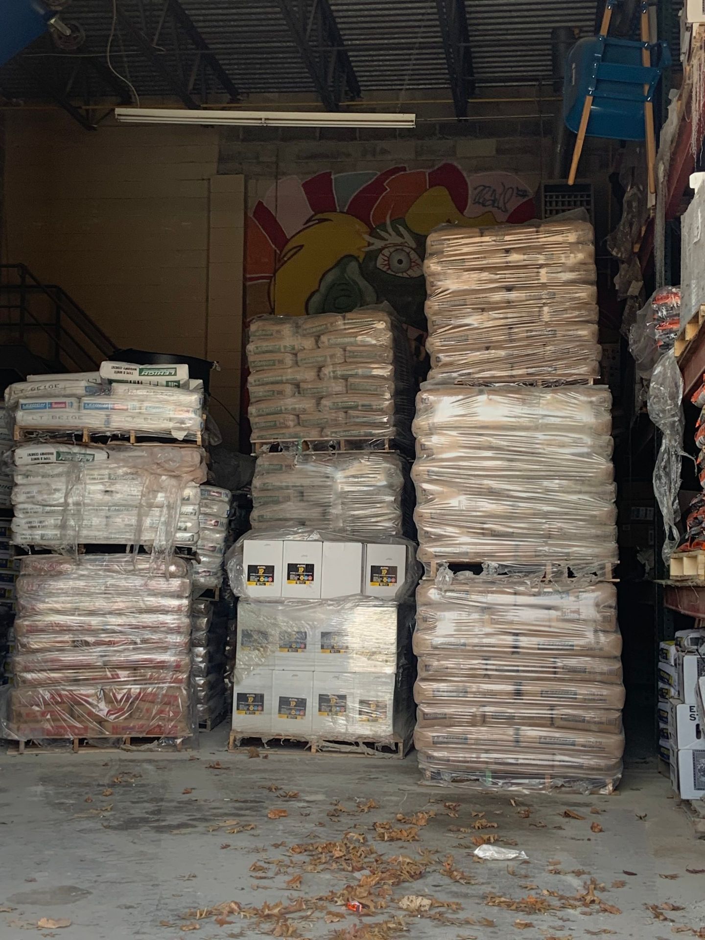 A warehouse filled with lots of bags and boxes