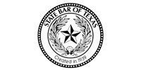 Seal of the State Bar of Texas with a star in the center and “Created in 1939” text