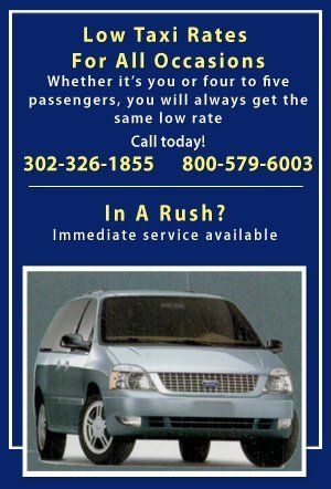 Flat Rate Taxi - New Castle, DE - New Castle Shuttle and Taxi