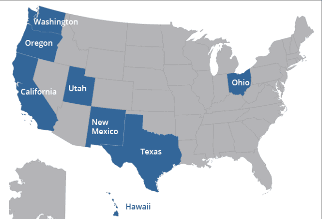 American Flooring, Inc. | Service Area Map