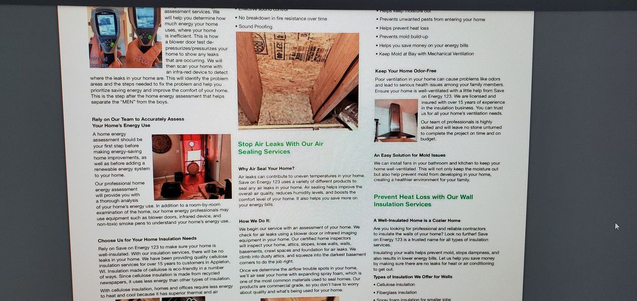 Page with text and images on a computer screen, possibly a newsletter.
