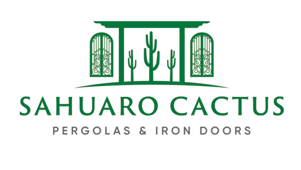 Sahauro Cactus Pergola and Iron Doors Logo