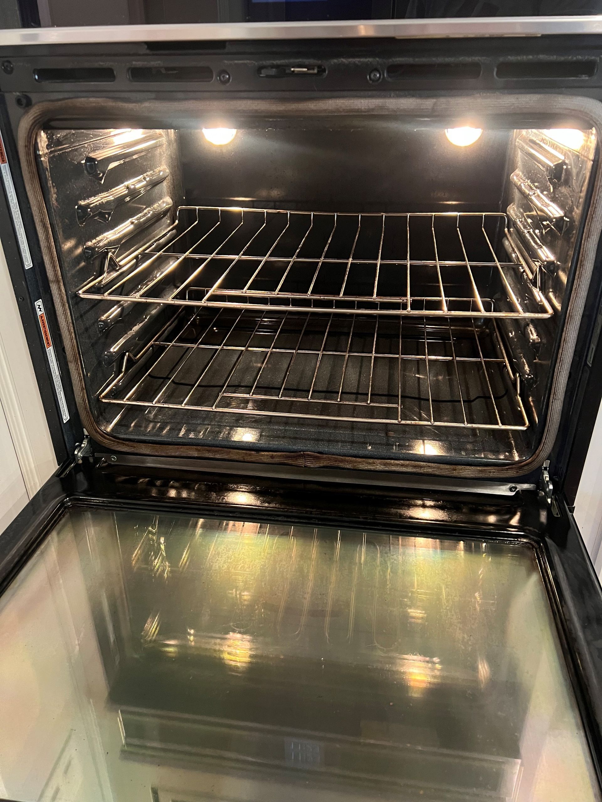 Oven after cleaning