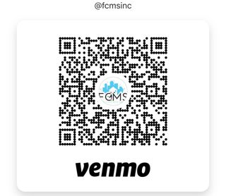 A qr code for venmo is shown on a white background.