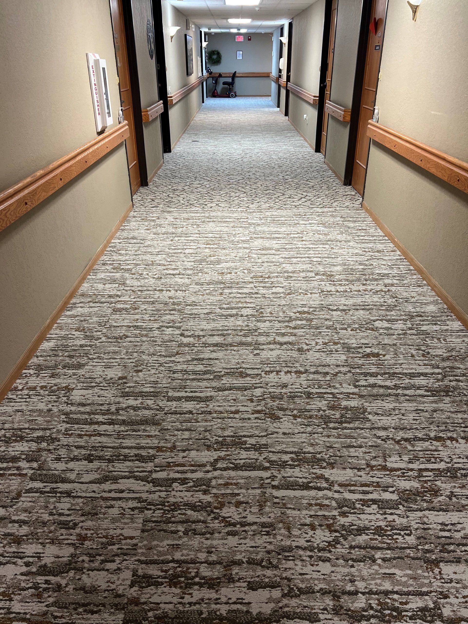 carpeted hallway