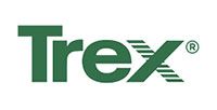 The dark green Trex logo featuring a stylized x and a registered trademark symbol on a white background.