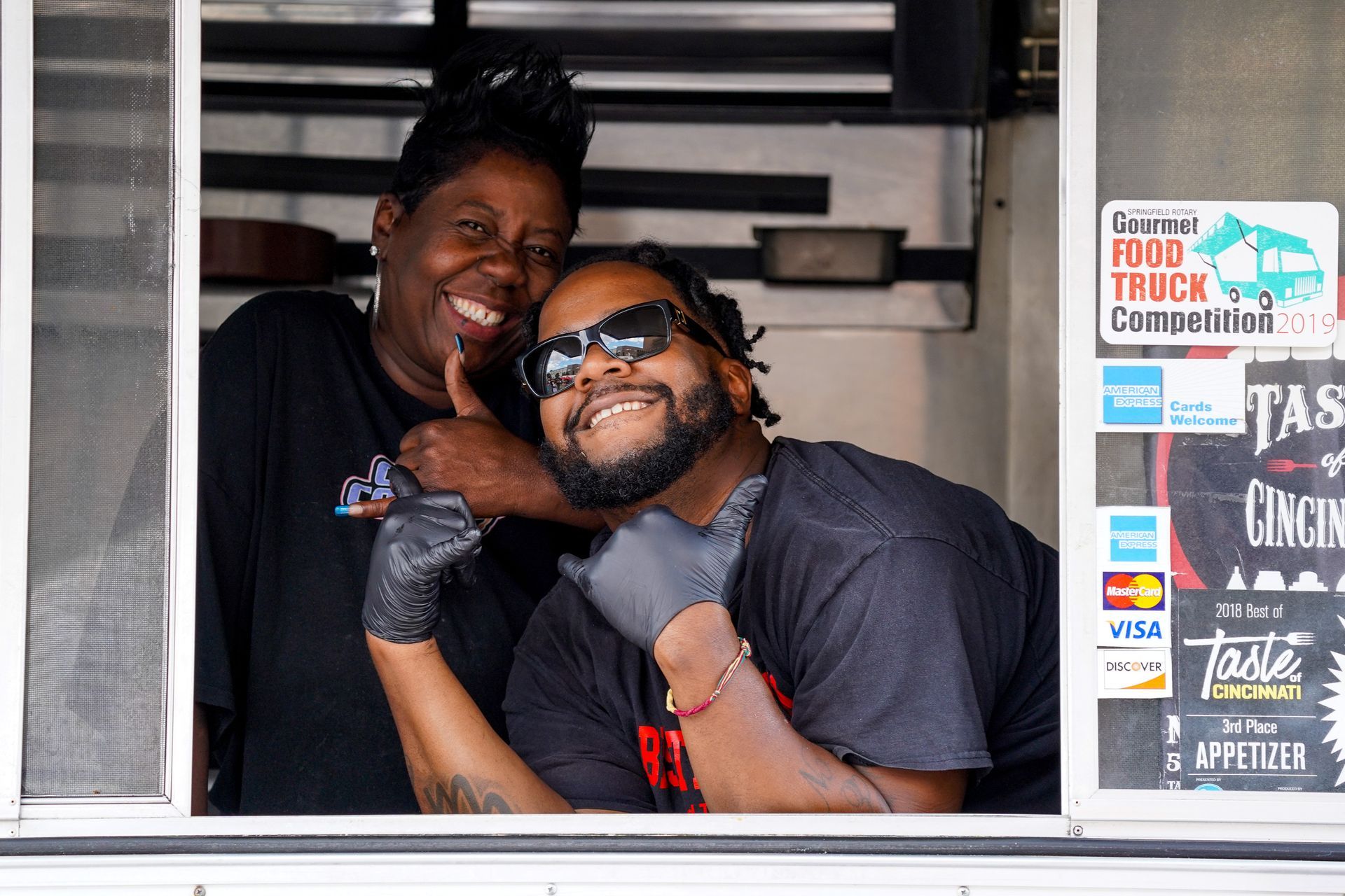 group of people smiling