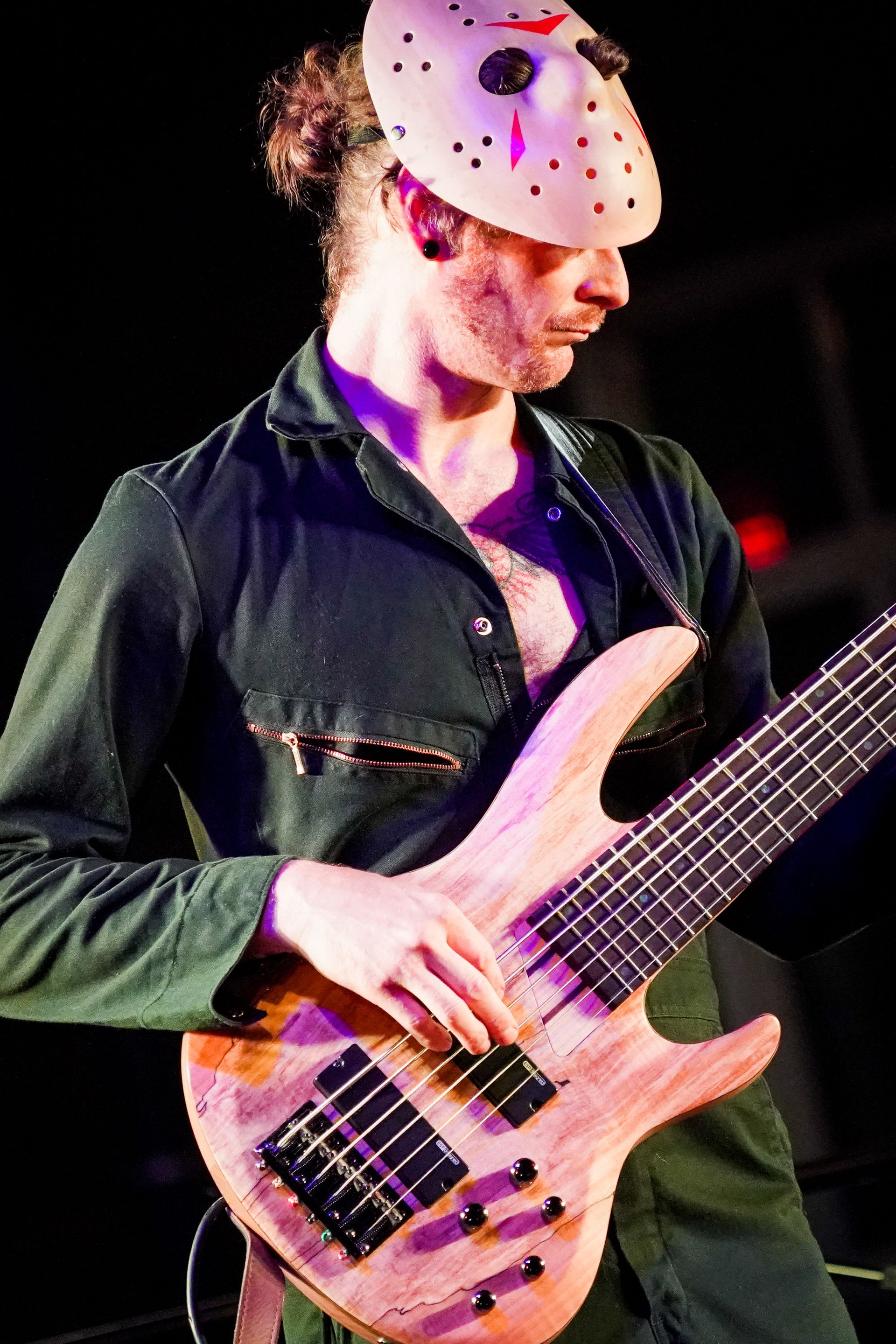 man playing a guitar