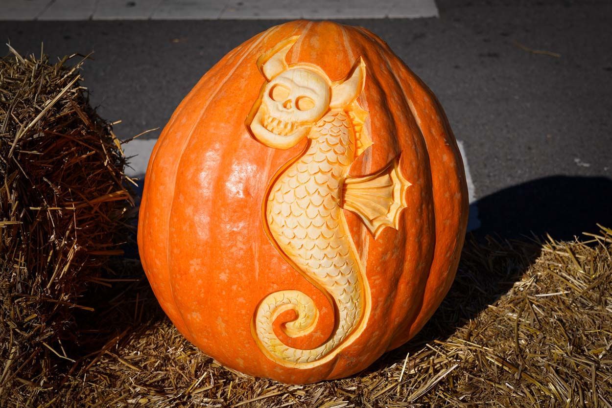 Dragon pumpkin design