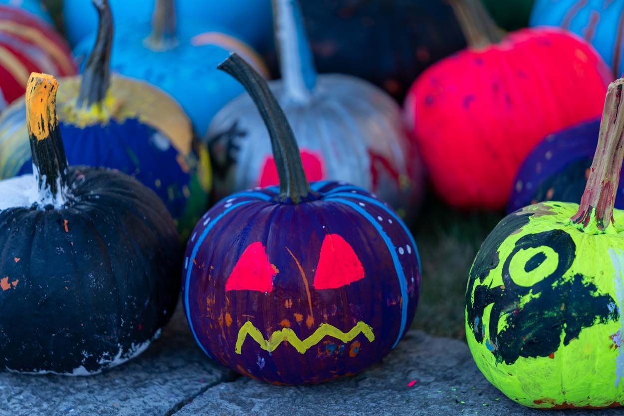 Black pumpkin design