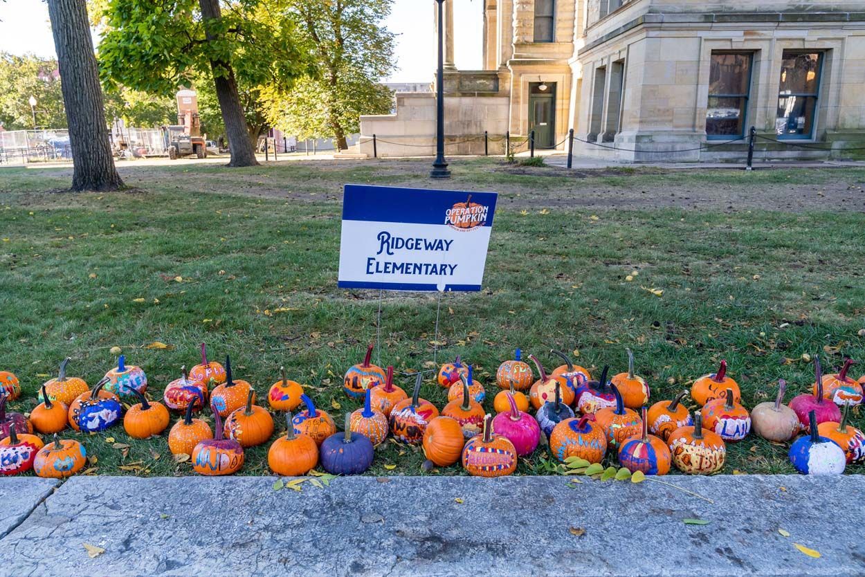 Ridgeway Elementary pumpkins