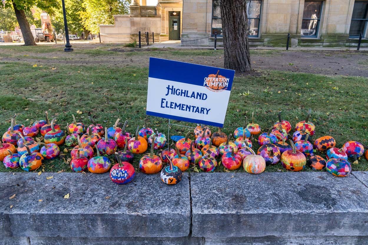 Highland Elementary pumpkin