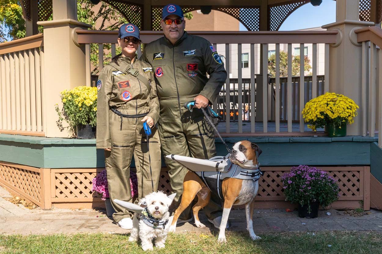 Military custome with dog
