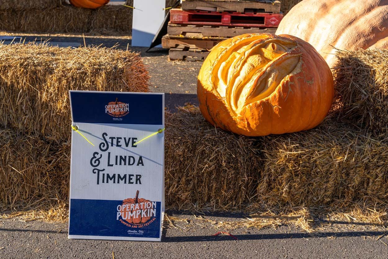 Steve and Linda Timmer pumpkin design