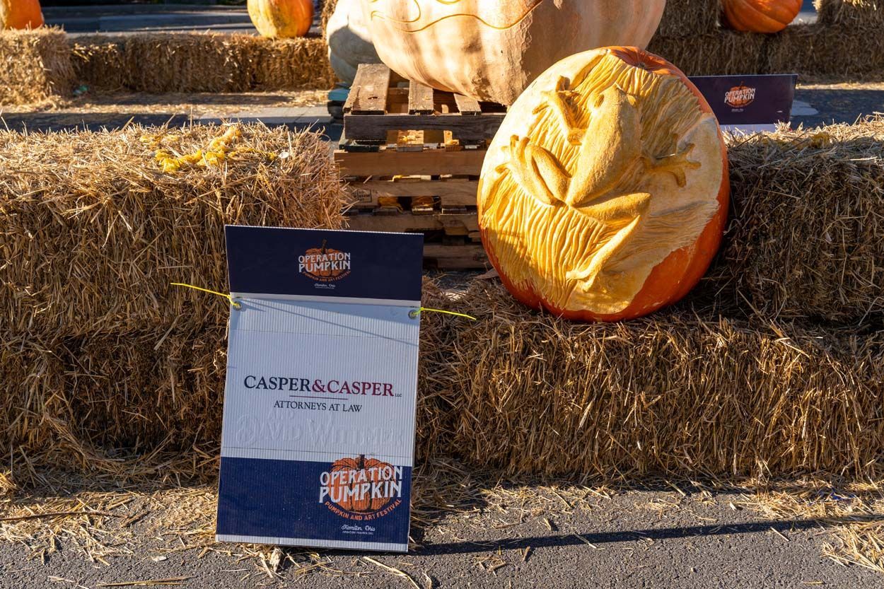 Casper & Casper Attorney at Law pumpkin design