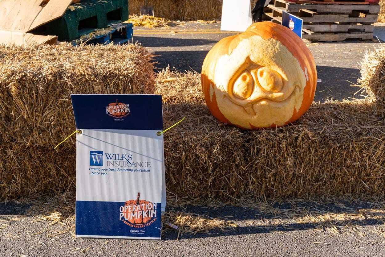 Community First pumpkin design